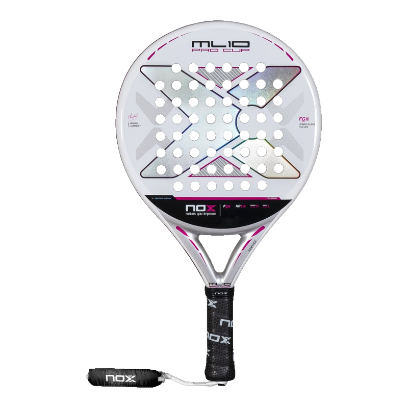 NOX ML10 PRO CUP SILVER. Miguel Lamperti's racket